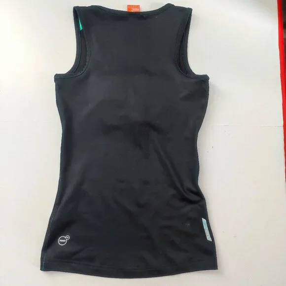 Puma ACTV Gym compression tank women's size S grey turquoise - Picture 3 of 14